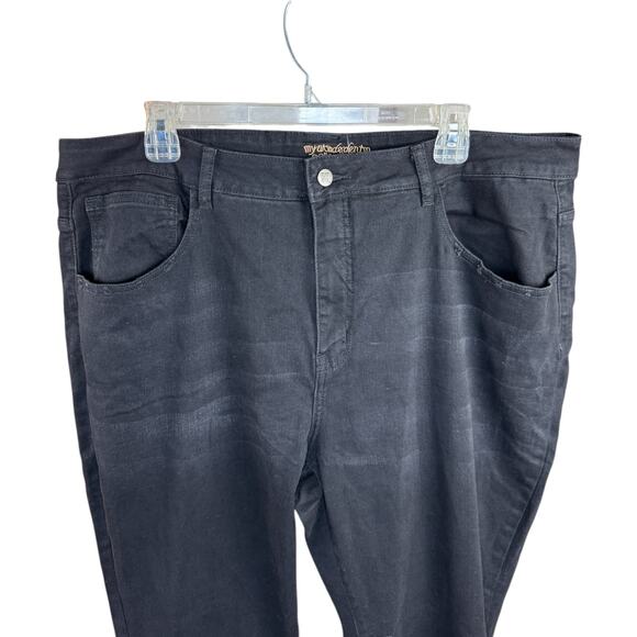 Women with Control Regular My Wonder Denim Aya Jean Black 22 Plus NWT - Picture 4 of 11
